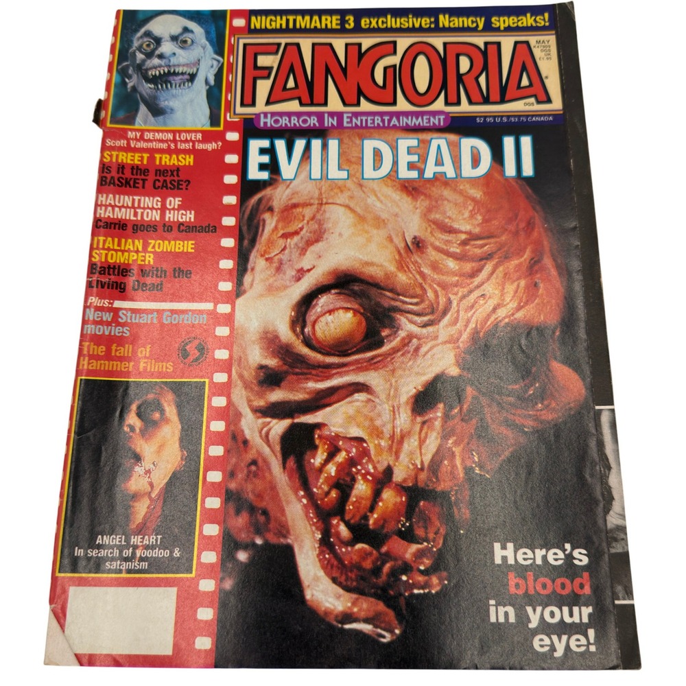 Fangoria Magazine #63 May 1987 Evil Dead II Cover Angel Heart Street Trash VTG